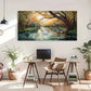 Modern Abstract Forest Wall Art Canvas Office Home Room Framed 120x60cm