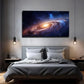 Galaxy Space Vibrant Wall Art Canvas Office Home Room Framed 120x60cm