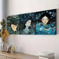 3pcs   Sea Goddess Art Deco Blue Background Wall Art Set Canvas Framed 40x60cm - High Quality Print 100% Australian Made Wall Canvas Ready to Hang