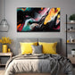 Abstract Vibrant Interwoven Wall Art Canvas Office Home Room Framed 120x60cm
