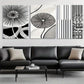 3pcs Geometric and Linear Flower Design Perfect Wall Art Set Canvas Framed 40x60cm - High Quality Print 100% Australian Made Wall Canvas Ready to Hang