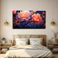 Bright Flowers Wild Suitable Wall Art Canvas Office Home Room Framed 80x45cm
