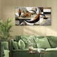 Geometric Symphony Wall Art Canvas Office Home Room Framed 80x45cm