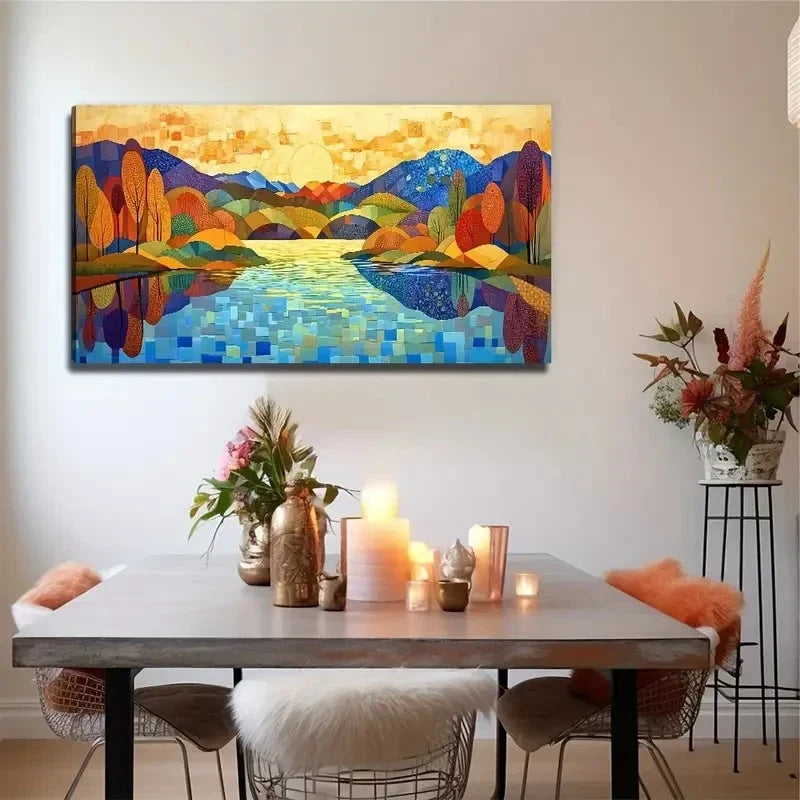 Woods Scenery Perfect Wall Art Canvas Office Home Room Framed 120x60cm