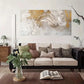 Abstract Wave Texture Wall Art Canvas Office Home Room Framed 80x45cm