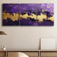 3pcs Purple and Golden Abstract Design Perfect Wall Art Set Canvas Framed 40x60cm - High Quality Print 100% Australian Made Wall Canvas Ready to Hang