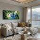 Picturesque Waterfall Surround Wall Art Canvas Office Home Room Framed 120x60cm