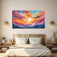 Dynamic Brushstroke Effect Wall Art Canvas Office Home Room Framed 120x60cm