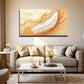 Realistic White Feather Wall Art canvas office home room framed 120x60cm