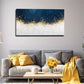 Dark Blue To White Gradient Wall Art Canvas Office Home Room Framed 120x60cm