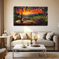 Bohemian Modern Art Deco Wine Wall Art Canvas Office Home Room Framed 120x60cm