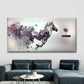 Abstract Zebra Horse Wall Art Canvas Office Home Room Framed 120x60cm