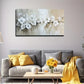 White Flowers On Branches Wall Art canvas office home room framed 120x60cm