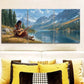 3pcs Girl by the River Scenery Nature Perfect Wall Perfect Wall Art Set Canvas Framed 40x60cm - High Quality Print 100% Australian Made Wall Canvas Ready to Hang