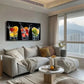 Splashing Water Fruits Cups Wall Art Canvas Office Home Room Framed 120x60cm