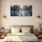 Little Girl Yellow Umbrella Wall Art Canvas Office Home Room Framed 120x60cm