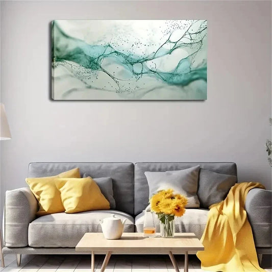 Abstract Style Flat Décor Wall Art Canvas Office Home Room Framed 120x60cm