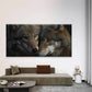 Modern Two Wolves Wall Art Canvas Office Home Room Framed 120x60cm