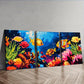 3pcs Tropical Fish Sea Colorful Ocean Perfect Wall Art Set Canvas Framed 40x60cm - High Quality Print 100% Australian Made Wall Canvas Ready to Hang