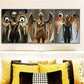 3pcs Golden wings Art Painting Metal Print Ready to Hang Art