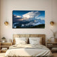 White Cloud Close-Up Wall Art Canvas Office Home Room Framed 80x45cm