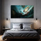 Butterfly Fine Wing Texture Wall Art Canvas Office Home Room Framed 120x60cm
