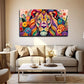 Decoration Colorful Lion Wall Art Canvas Office Home Room Framed 80x45cm