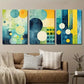3pcs Abstract Colorful Circle Wall Art Set Canvas Framed 40x60cm - High Quality Print 100% Australian Made Wall Canvas Ready to Hang