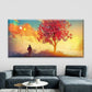 Minimalist Sunset Landscape Wall Art Canvas Office Home Room Framed 120x60cm