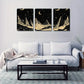 3pcs The Moon On The Sky Art Style Wall Art Set Canvas Framed 40x60cm - High Quality Print 100% Australian Made Wall Canvas Ready to Hang