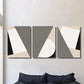 3pcs Abstract Geometric Modern Black Line Wall Art Set Canvas Framed 40x60cm - High Quality Print 100% Australian Made Wall Canvas Ready to Hang