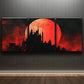 3pcs Medieval City Silhouette Artwork Darkness Wall Art Set Canvas Framed 40x60cm - High Quality Print 100% Australian Made Wall Canvas Ready to Hang