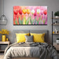 Tulips Transmit Spring Vitality Wall Art Canvas Office Home Room Framed 120x60cm