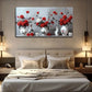 White Porcelain Vases Roses Wall Art Canvas Office Home Room Framed 120x60cm