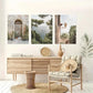 3pcs Mediterranean Landscape with Stone Door Wall Art Set Canvas Framed 40x60cm - High Quality Print 100% Australian Made Wall Canvas Ready to Hang
