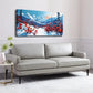 Seasonal Fall & Summer Theme Wall Art Canvas Office Home Room Framed 120x60cm