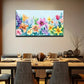 Various Flower Shapes Suitable Wall Art Canvas Office Home Room Framed 80x45cm