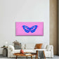 Butterfly Double Color Abstract Wall Art Canvas Office Home Room Framed 120x60cm