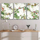 3pcs Tropical Forest Wildlife Monkey Green Leaf Wall Art Set Canvas Framed 40x60cm - High Quality Print 100% Australian Made Wall Canvas Ready to Hang