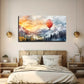Vibrant Red Hot Air Balloon Wall Art Canvas Office Home Room Framed 120x60cm