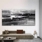 Abstract Black & White Wall Art Canvas Office Home Room Framed 120x60cm