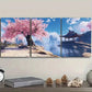 3pcs Cherry Blossom River Colorful Nature Wall Art Set Canvas Framed 40x60cm - High Quality Print 100% Australian Made Wall Canvas Ready to Hang