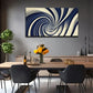 Abstract Painting Style Perfect Wall Art Canvas Office Home Room Framed 80x45cm