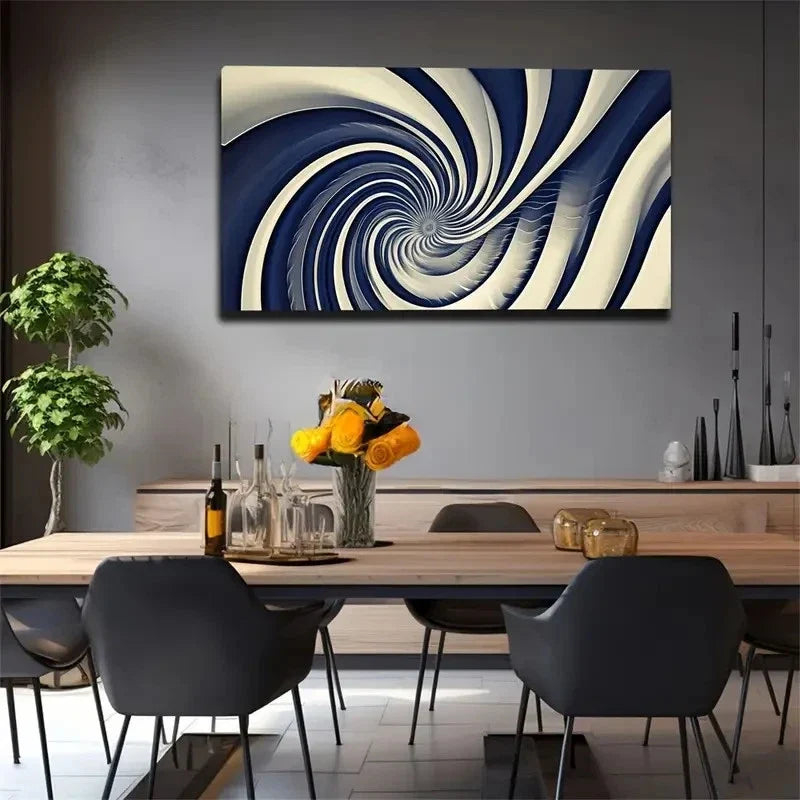 Abstract Painting Style Perfect Wall Art Canvas Office Home Room Framed 80x45cm
