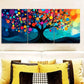 3pcs   Vibrant Tree with Circles & Dots Design Wall Art Set Canvas Framed 40x60cm - High Quality Print 100% Australian Made Wall Canvas Ready to Hang