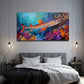 Ocean Big Fish Suitable Wall Art Canvas Office Home Room Framed 80x45cm