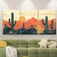 3pcs Saguaro National Park Arizona Desert Cactus Metal Print Ready to Hang Art