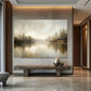 River & Lush Greenery wall canvas office home room framed 120x60cm