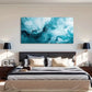 Blue Tones Dynamic Brushstrokes Wall Art Canvas Office Home Room Framed 120x60cm