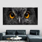 Minimalist & Golden Owl Eyes Wall Art Canvas Office Home Room Framed 80x45cm